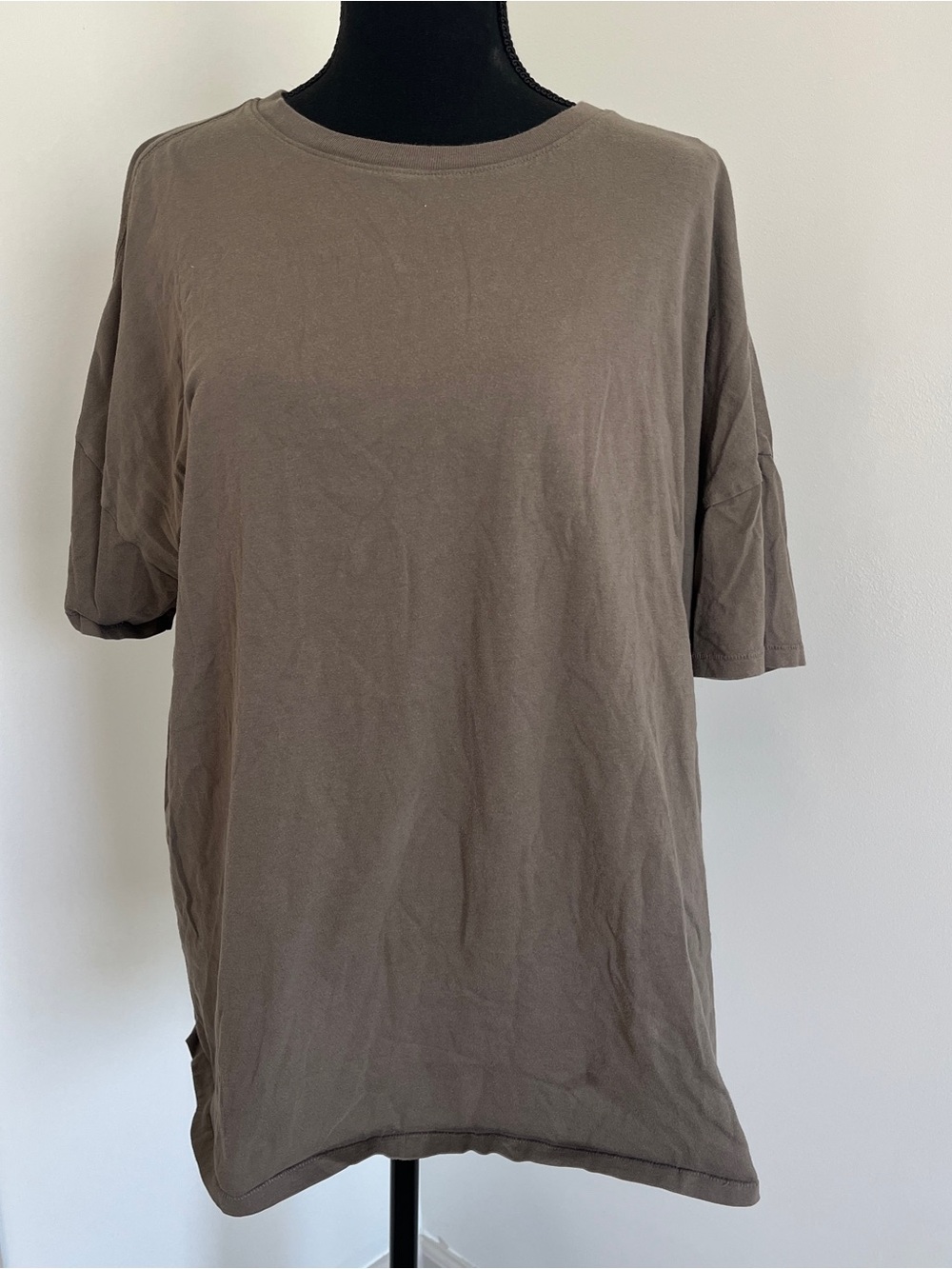Nuuds Oversized Tee Sz L Brown Classic Comfort